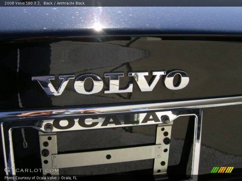 Black / Anthracite Black 2008 Volvo S80 3.2
