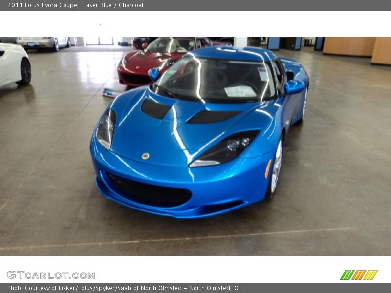Laser Blue / Charcoal 2011 Lotus Evora Coupe