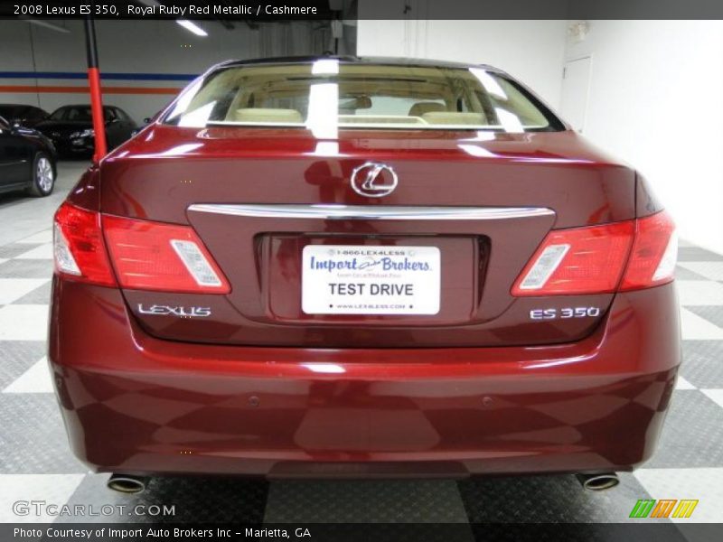Royal Ruby Red Metallic / Cashmere 2008 Lexus ES 350