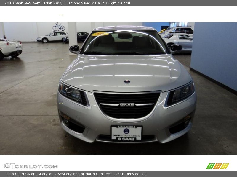 Diamond Silver Metallic / Light Neutral 2010 Saab 9-5 Aero Sedan XWD