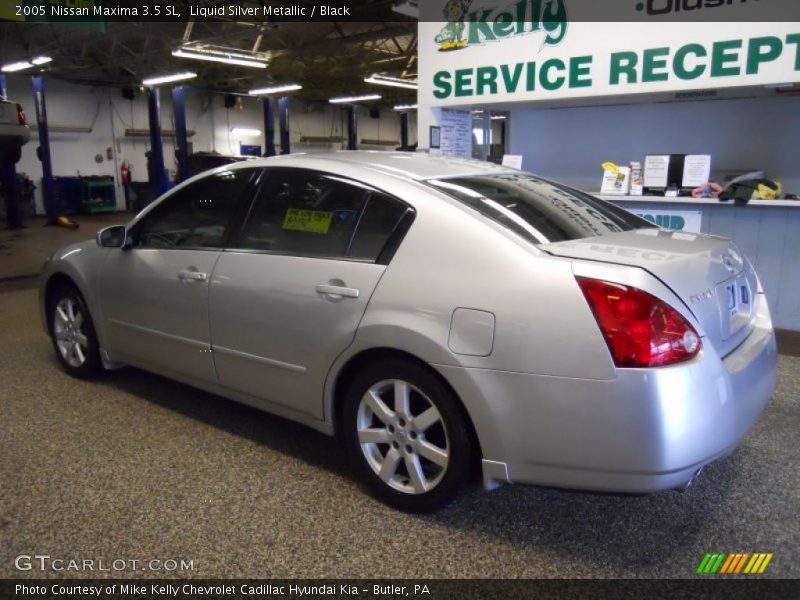 Liquid Silver Metallic / Black 2005 Nissan Maxima 3.5 SL