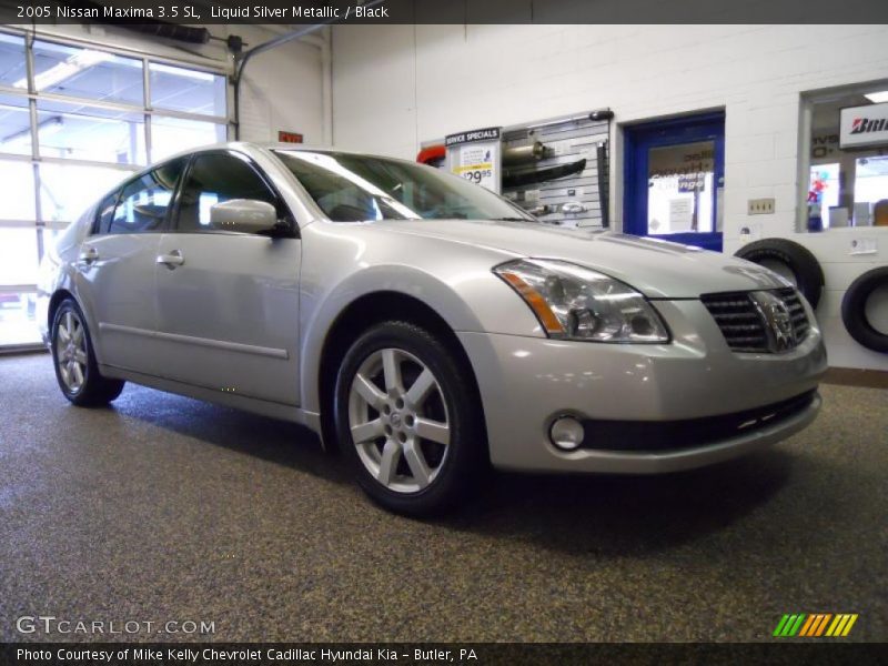 Liquid Silver Metallic / Black 2005 Nissan Maxima 3.5 SL