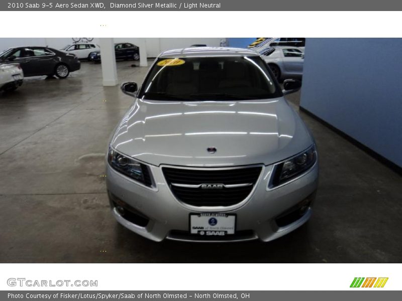 Diamond Silver Metallic / Light Neutral 2010 Saab 9-5 Aero Sedan XWD