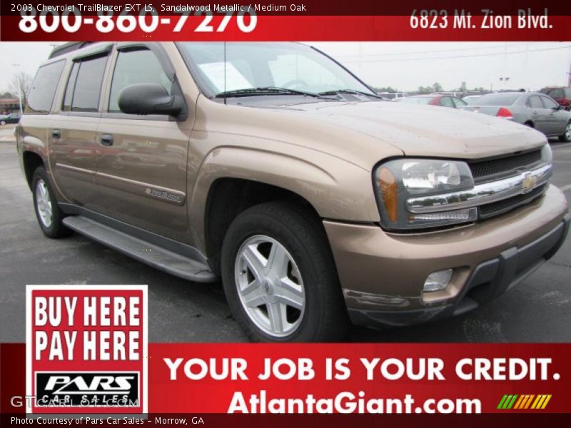 Sandalwood Metallic / Medium Oak 2003 Chevrolet TrailBlazer EXT LS