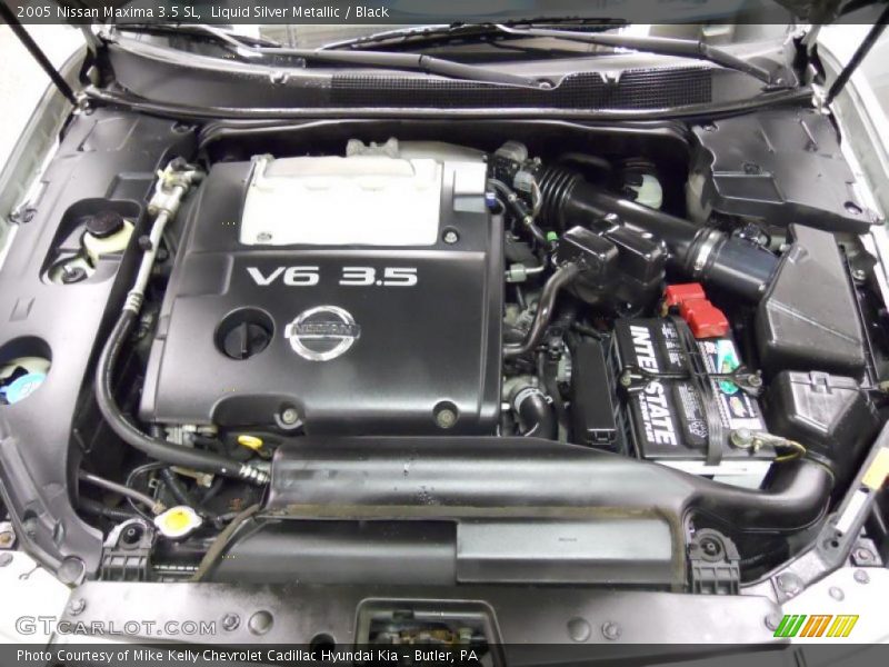Liquid Silver Metallic / Black 2005 Nissan Maxima 3.5 SL