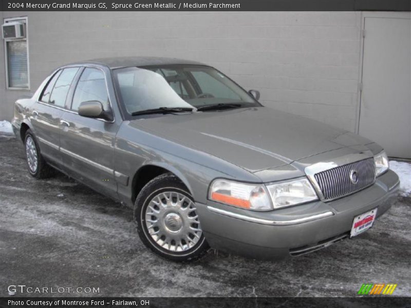 Spruce Green Metallic / Medium Parchment 2004 Mercury Grand Marquis GS