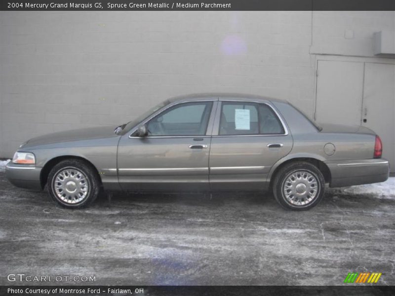 Spruce Green Metallic / Medium Parchment 2004 Mercury Grand Marquis GS