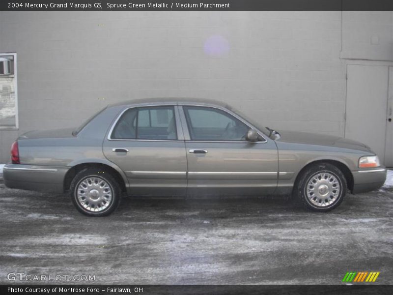 Spruce Green Metallic / Medium Parchment 2004 Mercury Grand Marquis GS