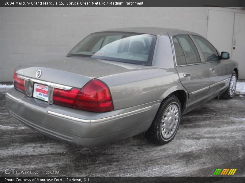 Spruce Green Metallic / Medium Parchment 2004 Mercury Grand Marquis GS
