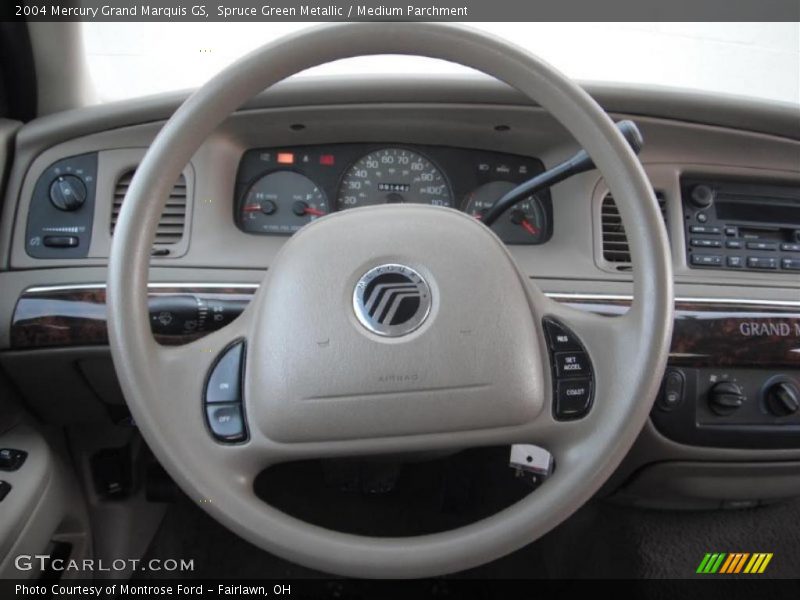 Spruce Green Metallic / Medium Parchment 2004 Mercury Grand Marquis GS