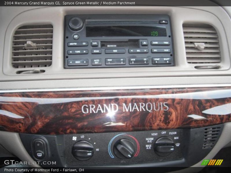 Spruce Green Metallic / Medium Parchment 2004 Mercury Grand Marquis GS