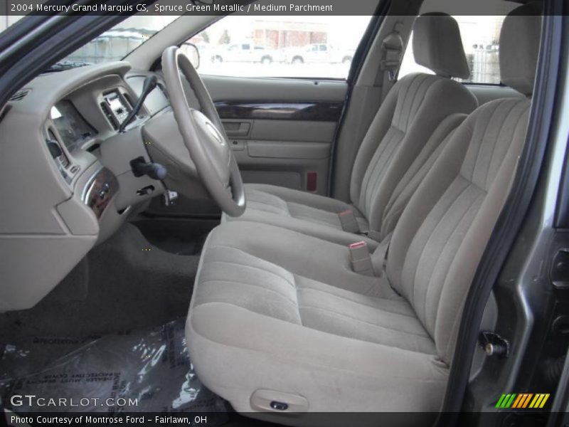 Spruce Green Metallic / Medium Parchment 2004 Mercury Grand Marquis GS