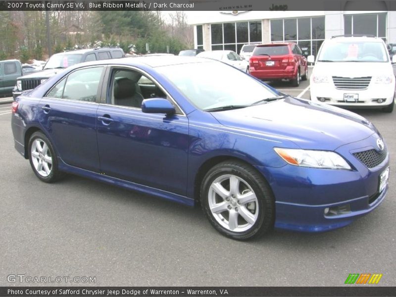 Blue Ribbon Metallic / Dark Charcoal 2007 Toyota Camry SE V6
