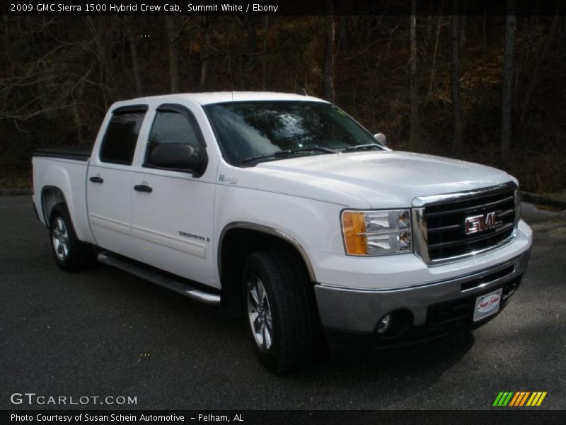 Summit White / Ebony 2009 GMC Sierra 1500 Hybrid Crew Cab