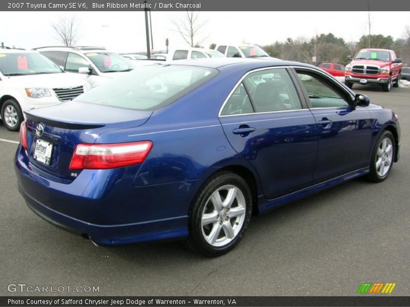 Blue Ribbon Metallic / Dark Charcoal 2007 Toyota Camry SE V6