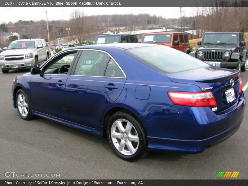 Blue Ribbon Metallic / Dark Charcoal 2007 Toyota Camry SE V6