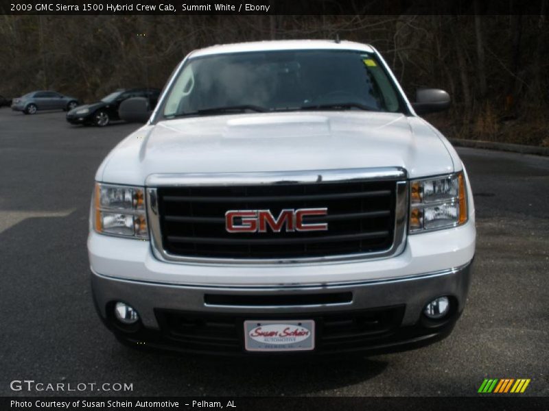 Summit White / Ebony 2009 GMC Sierra 1500 Hybrid Crew Cab