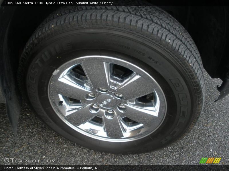 Summit White / Ebony 2009 GMC Sierra 1500 Hybrid Crew Cab