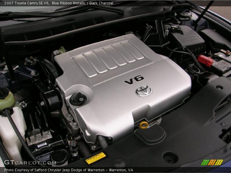 Blue Ribbon Metallic / Dark Charcoal 2007 Toyota Camry SE V6