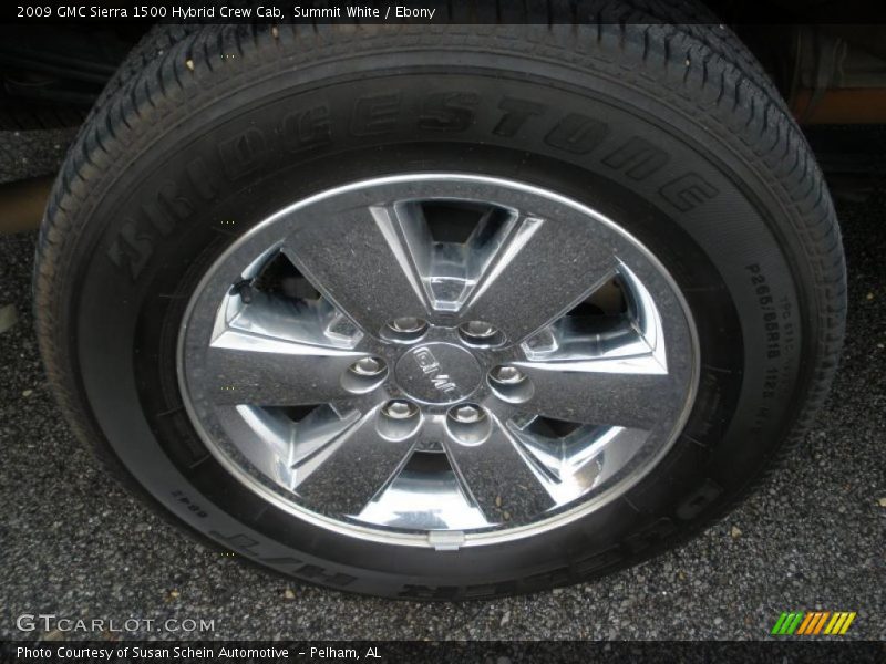 Summit White / Ebony 2009 GMC Sierra 1500 Hybrid Crew Cab