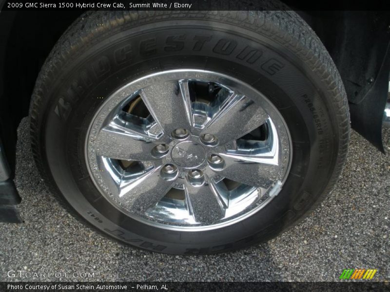 Summit White / Ebony 2009 GMC Sierra 1500 Hybrid Crew Cab