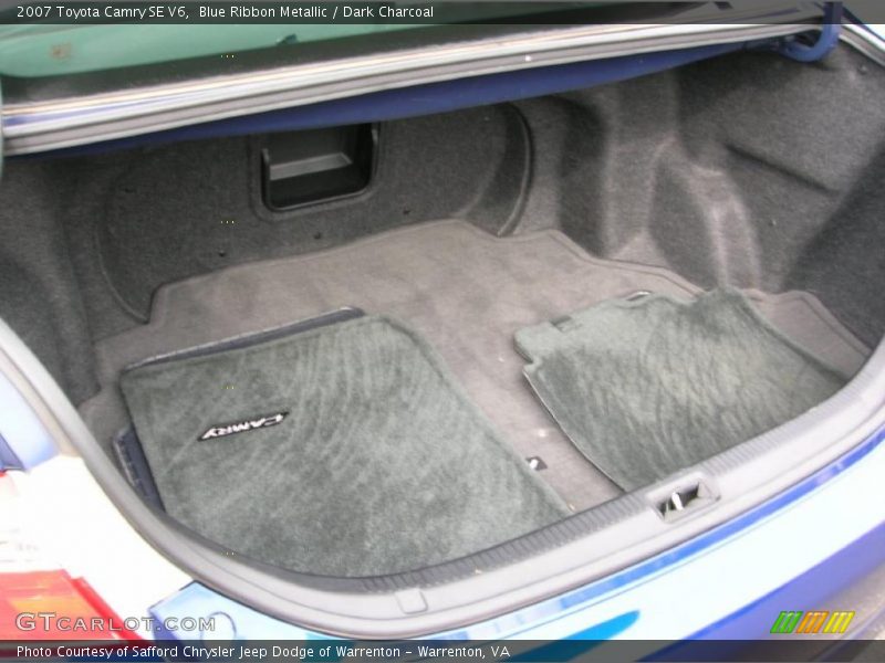Blue Ribbon Metallic / Dark Charcoal 2007 Toyota Camry SE V6