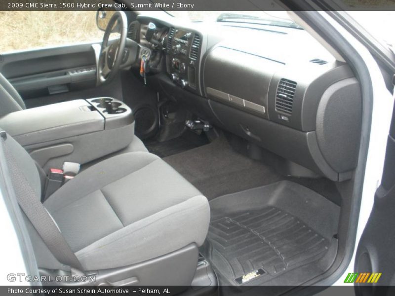 Summit White / Ebony 2009 GMC Sierra 1500 Hybrid Crew Cab