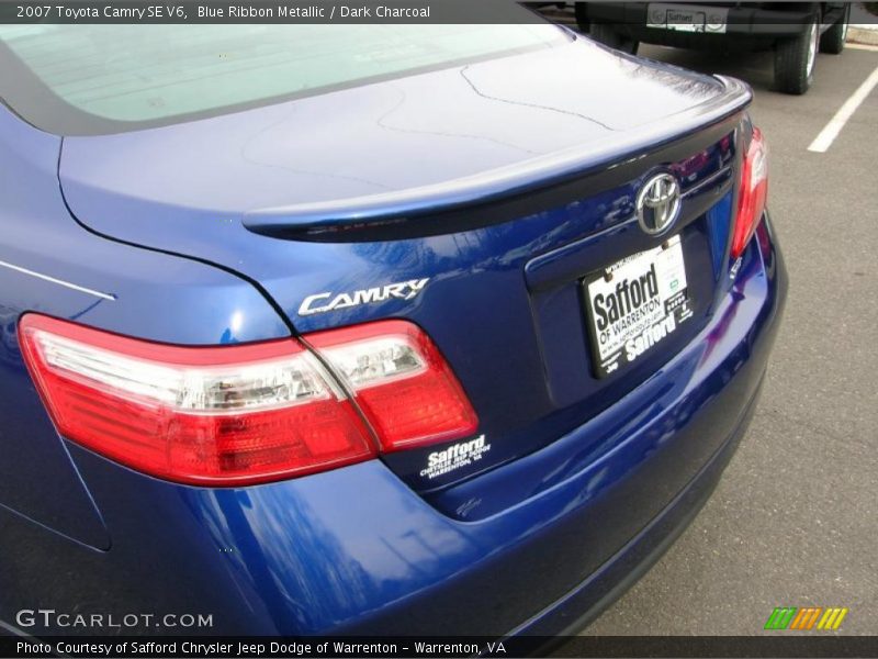 Blue Ribbon Metallic / Dark Charcoal 2007 Toyota Camry SE V6