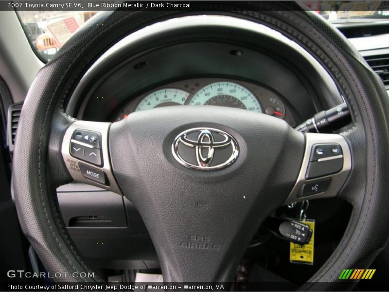 Blue Ribbon Metallic / Dark Charcoal 2007 Toyota Camry SE V6
