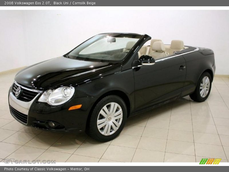 Black Uni / Cornsilk Beige 2008 Volkswagen Eos 2.0T