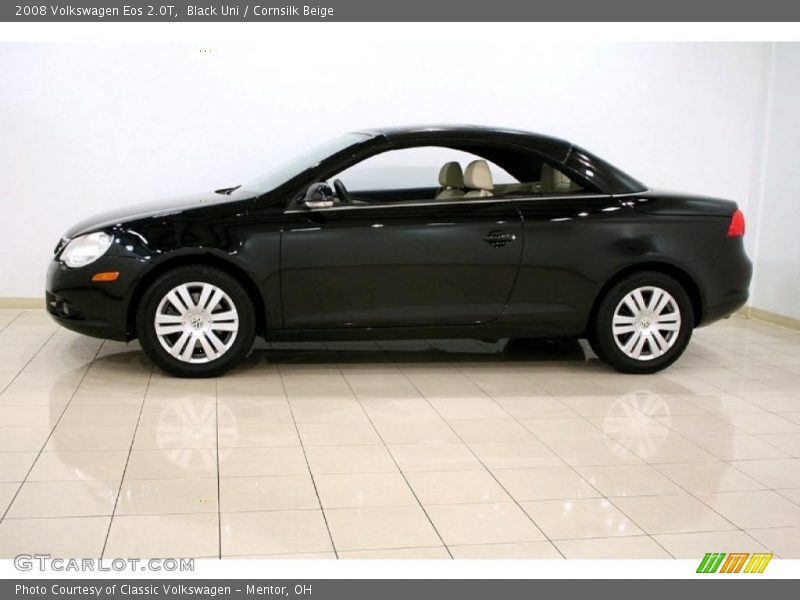 Black Uni / Cornsilk Beige 2008 Volkswagen Eos 2.0T