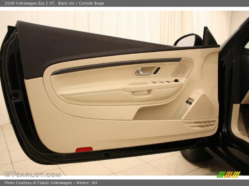 Black Uni / Cornsilk Beige 2008 Volkswagen Eos 2.0T