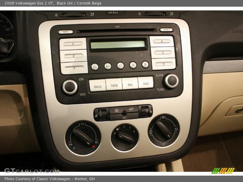 Controls of 2008 Eos 2.0T