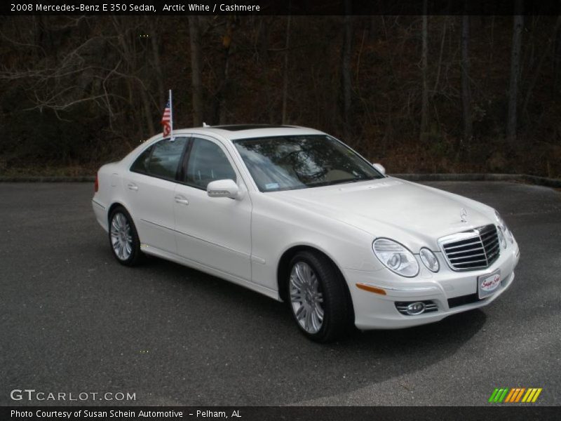 Arctic White / Cashmere 2008 Mercedes-Benz E 350 Sedan