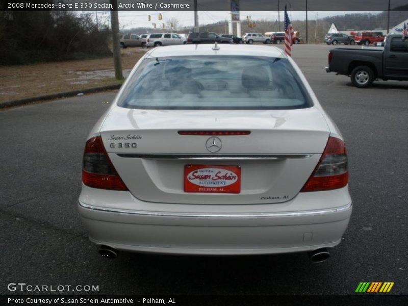 Arctic White / Cashmere 2008 Mercedes-Benz E 350 Sedan