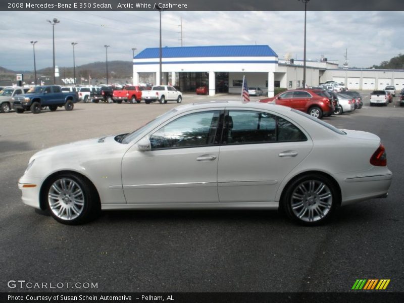 Arctic White / Cashmere 2008 Mercedes-Benz E 350 Sedan