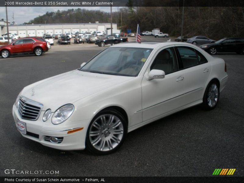 Arctic White / Cashmere 2008 Mercedes-Benz E 350 Sedan