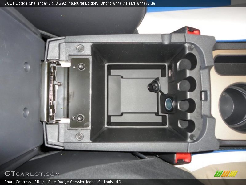 Bright White / Pearl White/Blue 2011 Dodge Challenger SRT8 392 Inaugural Edition