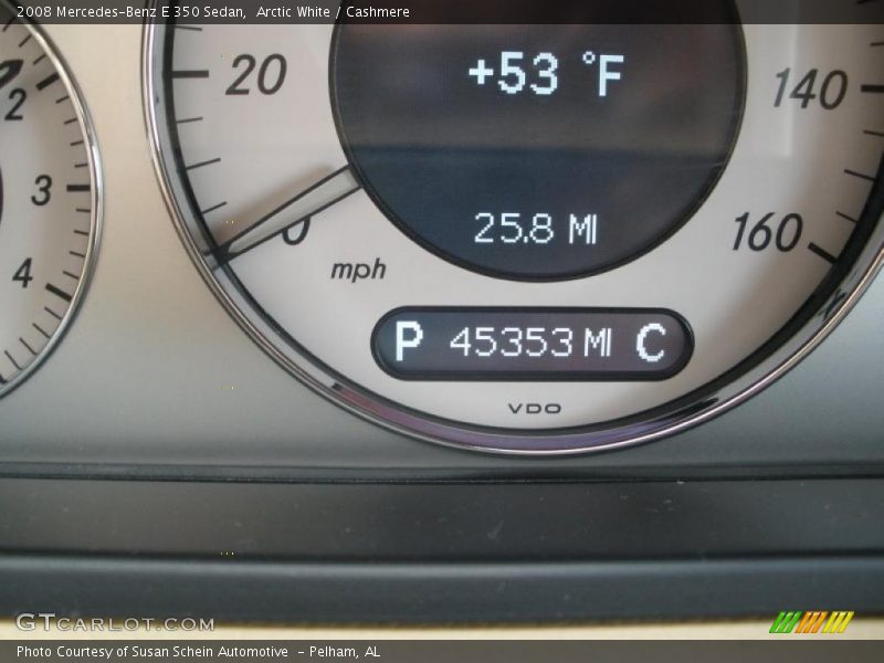 Arctic White / Cashmere 2008 Mercedes-Benz E 350 Sedan