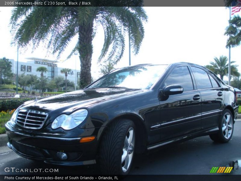 Black / Black 2006 Mercedes-Benz C 230 Sport