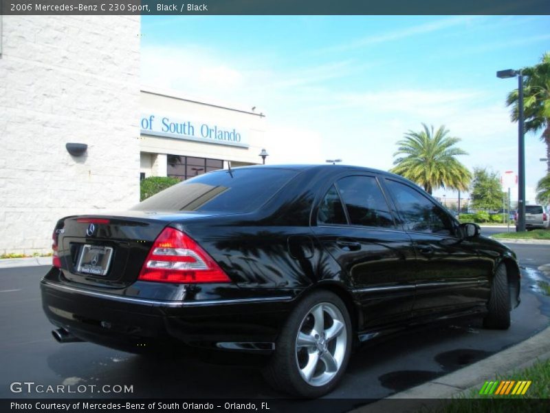 Black / Black 2006 Mercedes-Benz C 230 Sport