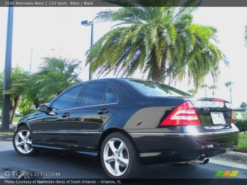 Black / Black 2006 Mercedes-Benz C 230 Sport