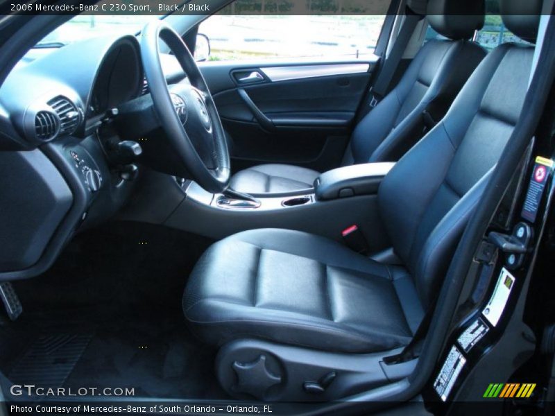 Black / Black 2006 Mercedes-Benz C 230 Sport