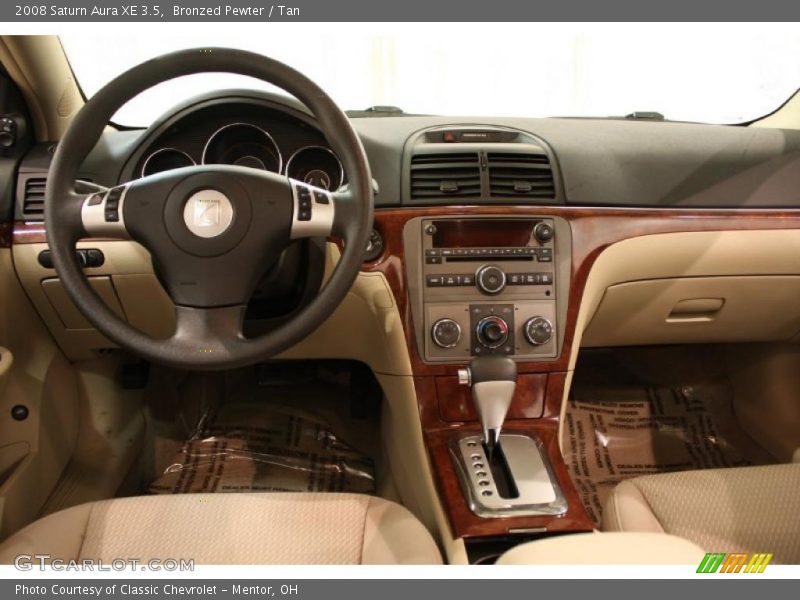 Bronzed Pewter / Tan 2008 Saturn Aura XE 3.5