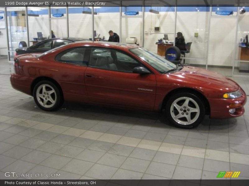 Paprika Metallic / Black/Gray 1998 Dodge Avenger ES