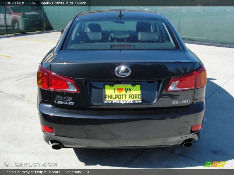 Smoky Granite Mica / Black 2009 Lexus IS 250
