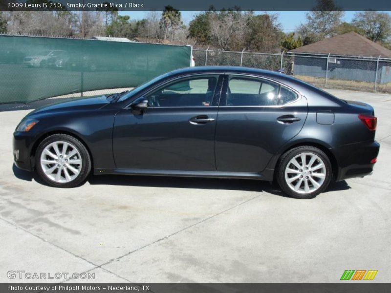 Smoky Granite Mica / Black 2009 Lexus IS 250