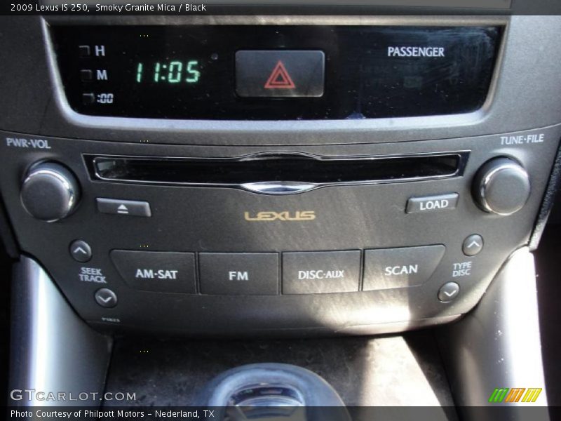 Smoky Granite Mica / Black 2009 Lexus IS 250