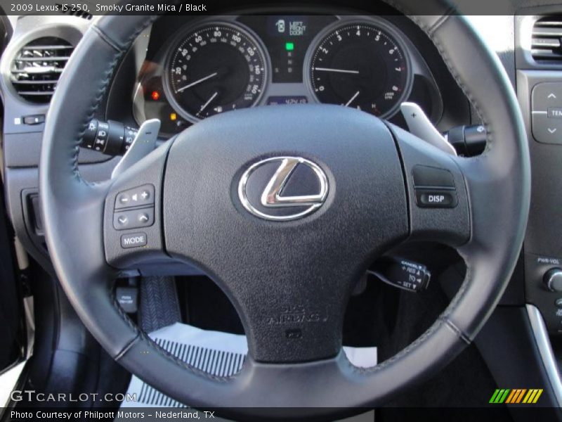 Smoky Granite Mica / Black 2009 Lexus IS 250