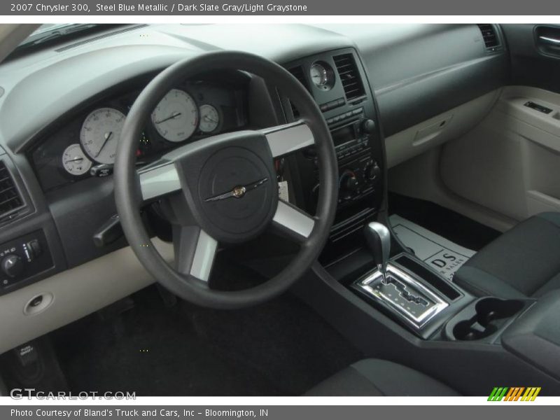 Steel Blue Metallic / Dark Slate Gray/Light Graystone 2007 Chrysler 300